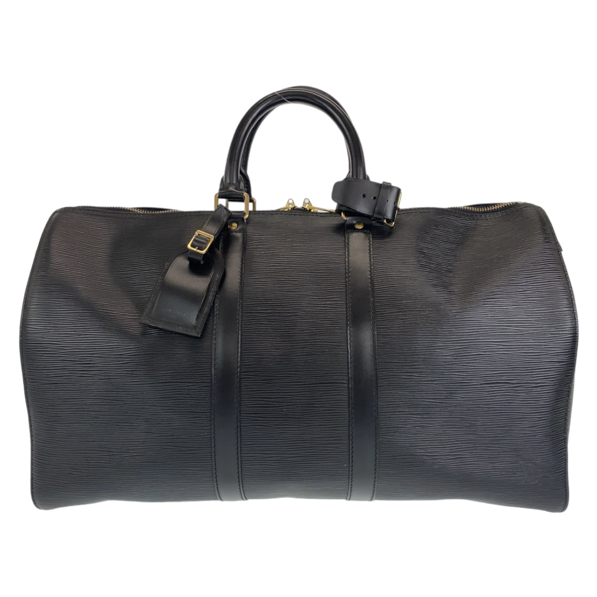 H-0428
LOUIS VUITTON ルイヴィトン エピ キーポル45 ブラック 黒 ゴールド金具 エピレザー M59062 ボストンバッグ 旅行バッグ  メンズ