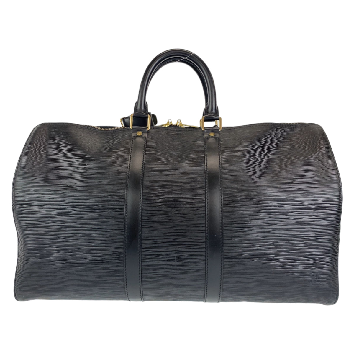 H-0428
LOUIS VUITTON ルイヴィトン エピ キーポル45 ブラック 黒 ゴールド金具 エピレザー M59062 ボストンバッグ 旅行バッグ  メンズ