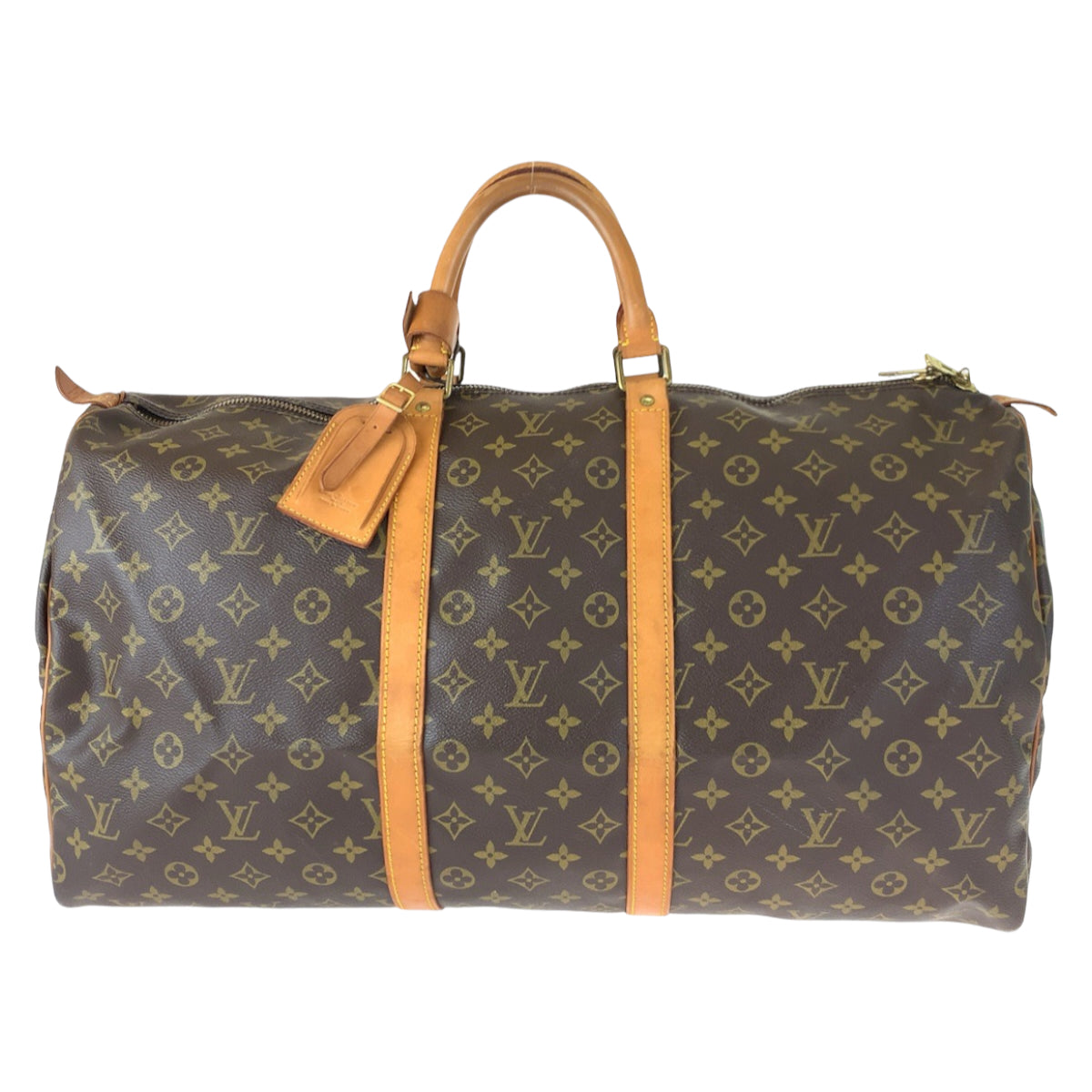 C-075
LOUIS VUITTON ルイヴィトン モノグラム キーポル55 ブラウン 茶 PVC M41424 ボストンバッグ 旅行バッグ 男女兼用  メンズ