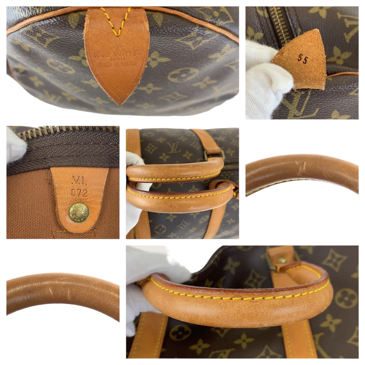 C-075
LOUIS VUITTON ルイヴィトン モノグラム キーポル55 ブラウン 茶 PVC M41424 ボストンバッグ 旅行バッグ 男女兼用  メンズ