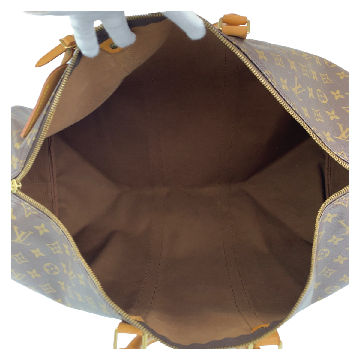 C-068
LOUIS VUITTON ルイヴィトン モノグラム キーポルバンドリエール55 男女兼用 ブラウン 茶 ゴールド金具 PVC M41424 ボストンバッグ 旅行バッグ  メンズ