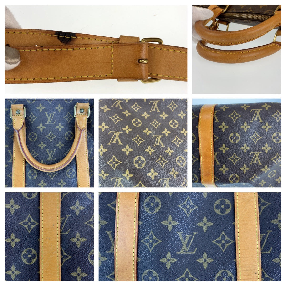 C-068
LOUIS VUITTON ルイヴィトン モノグラム キーポルバンドリエール55 男女兼用 ブラウン 茶 ゴールド金具 PVC M41424 ボストンバッグ 旅行バッグ  メンズ