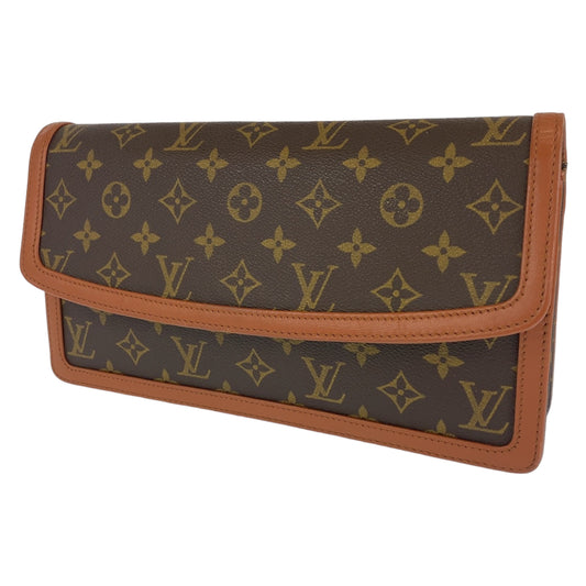 C-097
LOUIS VUITTON ルイヴィトン モノグラム ポシェットダム ブラウン 茶 ゴールド金具 PVC M51810 セカンドバッグ クラッチバッグ  メンズ