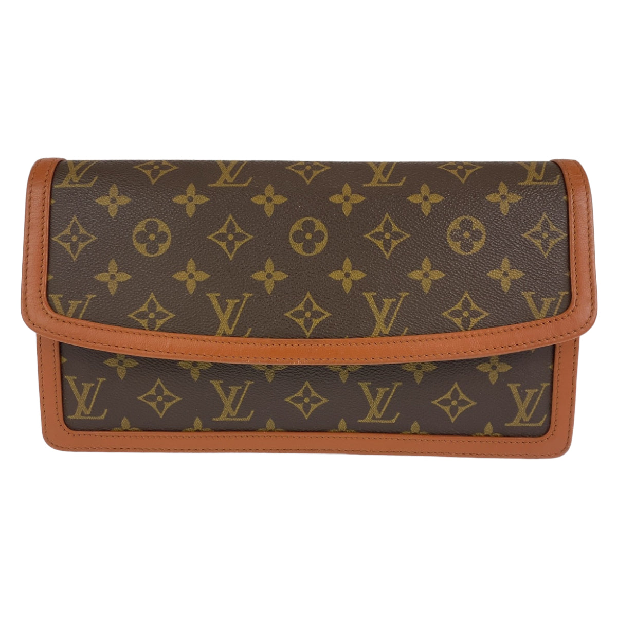 C-097
LOUIS VUITTON ルイヴィトン モノグラム ポシェットダム ブラウン 茶 ゴールド金具 PVC M51810 セカンドバッグ クラッチバッグ  メンズ
