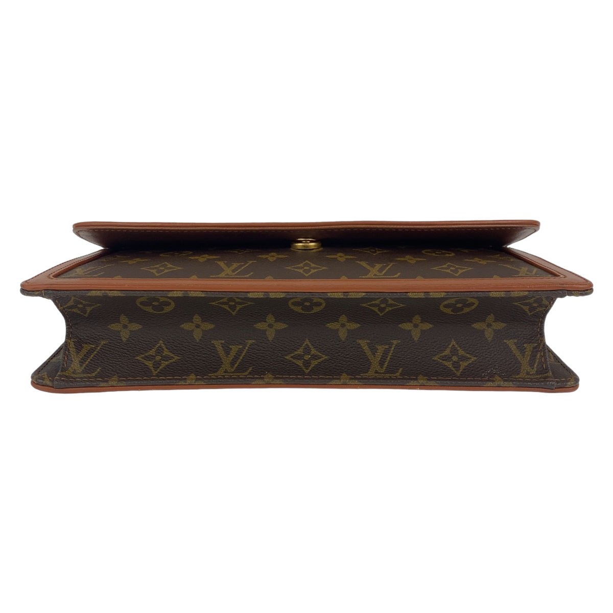 C-097
LOUIS VUITTON ルイヴィトン モノグラム ポシェットダム ブラウン 茶 ゴールド金具 PVC M51810 セカンドバッグ クラッチバッグ  メンズ