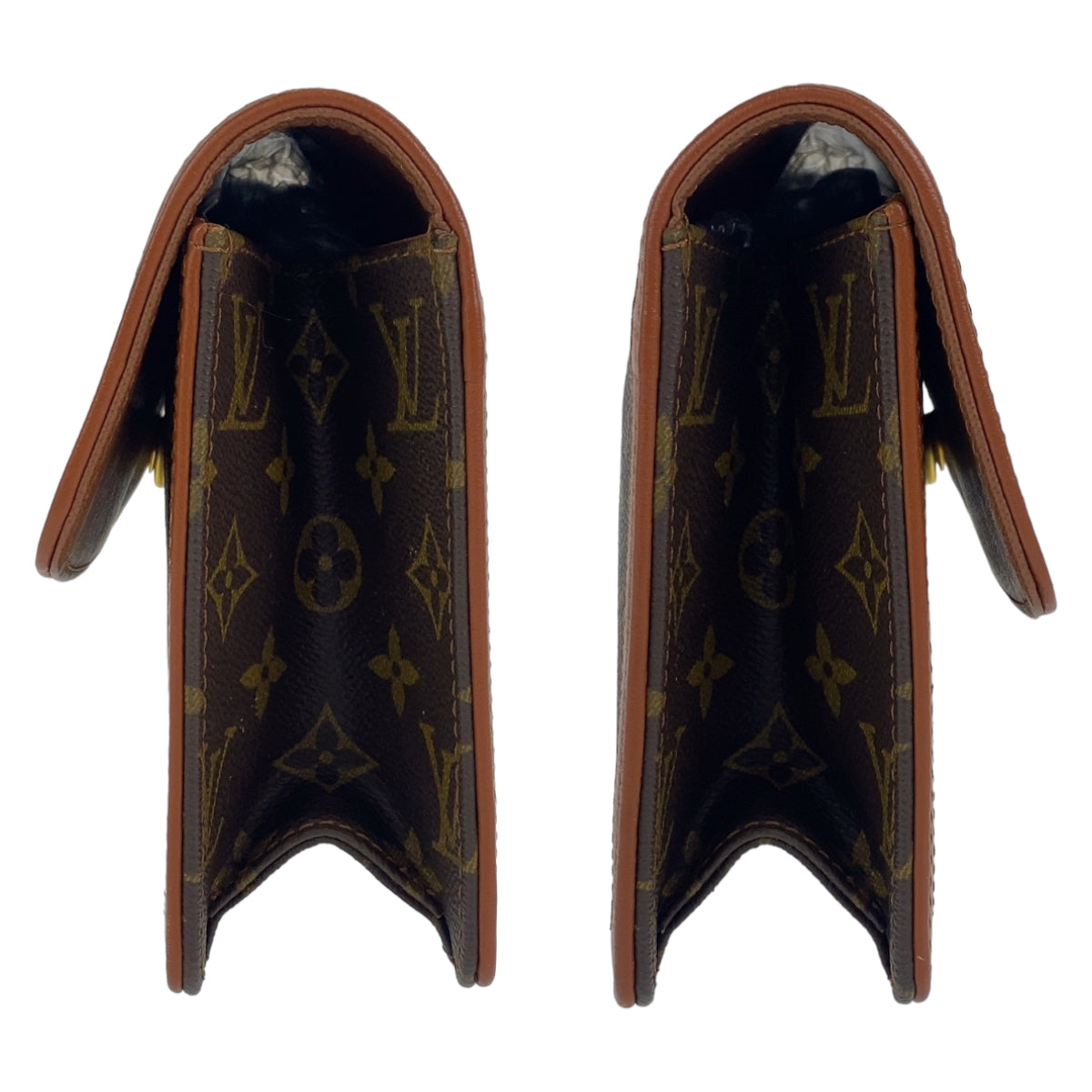 C-097
LOUIS VUITTON ルイヴィトン モノグラム ポシェットダム ブラウン 茶 ゴールド金具 PVC M51810 セカンドバッグ クラッチバッグ  メンズ