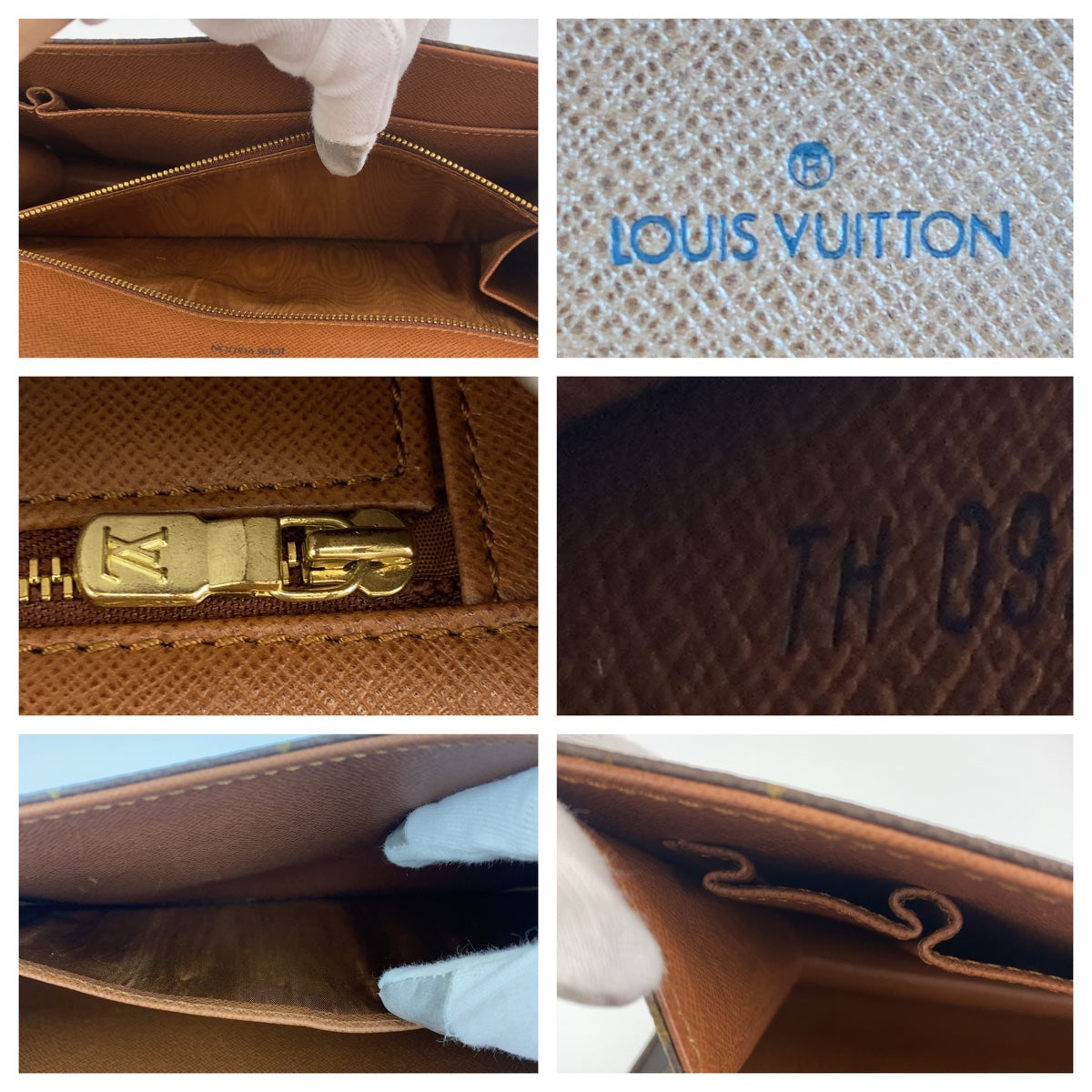 C-097
LOUIS VUITTON ルイヴィトン モノグラム ポシェットダム ブラウン 茶 ゴールド金具 PVC M51810 セカンドバッグ クラッチバッグ  メンズ