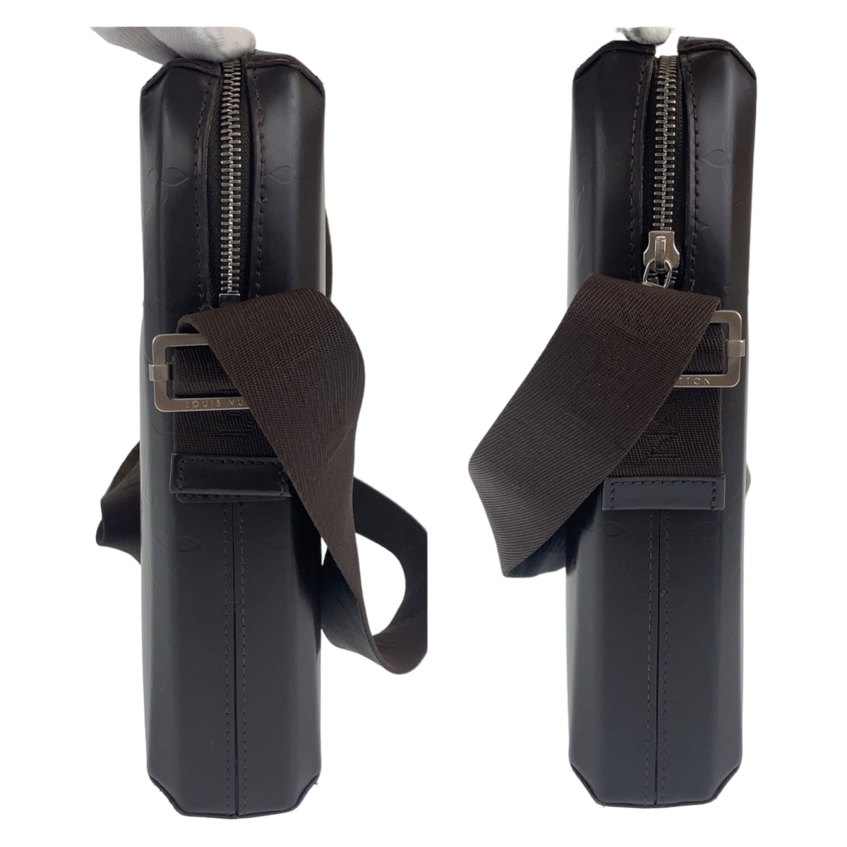 C-098
LOUIS VUITTON ルイヴィトン モノグラム ボビー ブラウン 茶 シルバー金具 モノグラムグラセレザー M46520 ショルダーバッグ 斜め掛けバッグ  メンズ