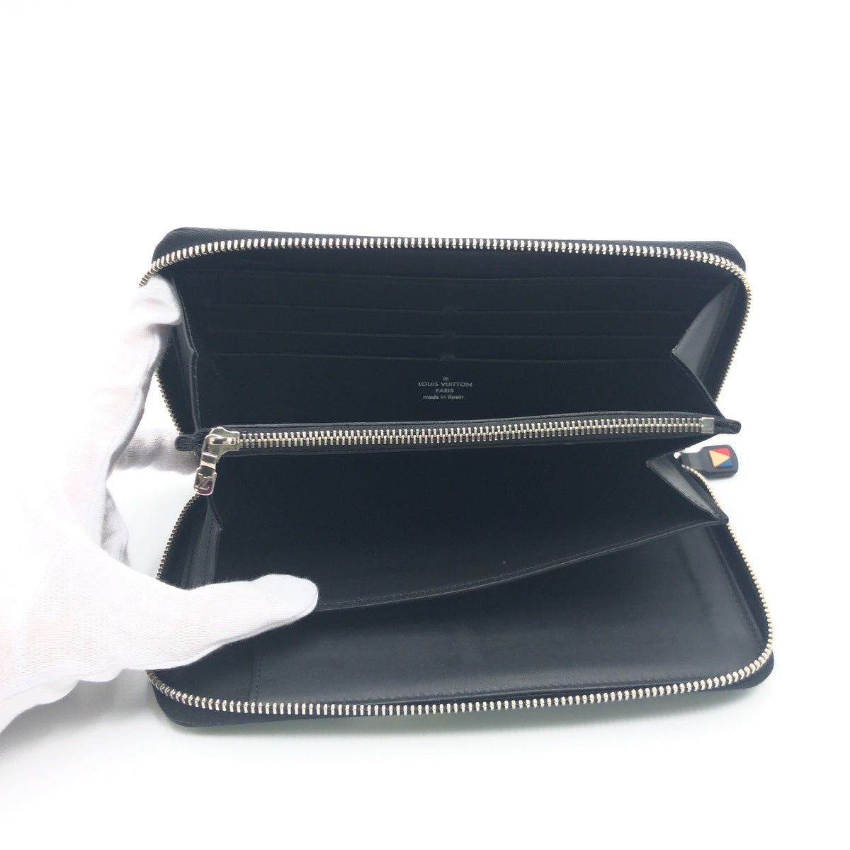 LOUIS VUITTON ルイヴィトン ダミエコバルト ジッピーオーガナイザー ネイビー 紺 シルバー金具 PVC N64014 長財布 ラウンドファスナー  メンズ