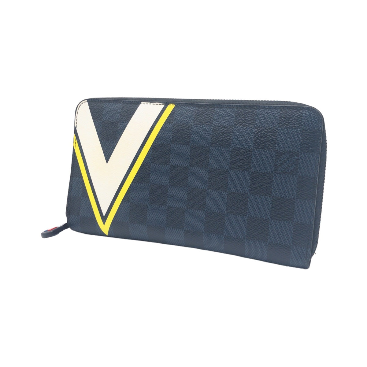 LOUIS VUITTON ルイヴィトン ダミエコバルト ジッピーオーガナイザー ネイビー 紺 シルバー金具 PVC N64014 長財布 ラウンドファスナー  メンズ
