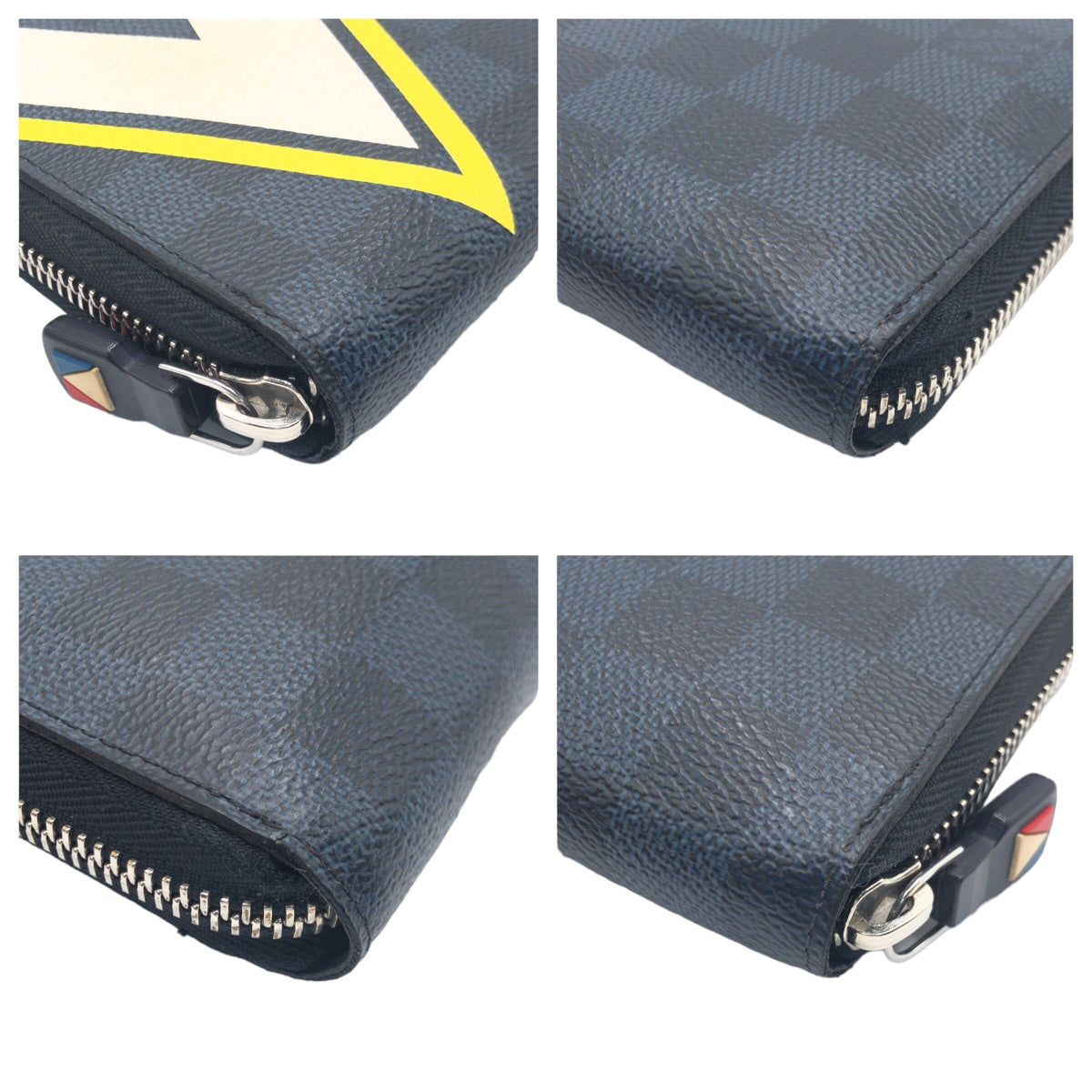 LOUIS VUITTON ルイヴィトン ダミエコバルト ジッピーオーガナイザー ネイビー 紺 シルバー金具 PVC N64014 長財布 ラウンドファスナー  メンズ