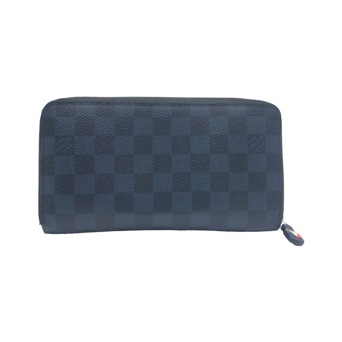 LOUIS VUITTON ルイヴィトン ダミエコバルト ジッピーオーガナイザー ネイビー 紺 シルバー金具 PVC N64014 長財布 ラウンドファスナー  メンズ