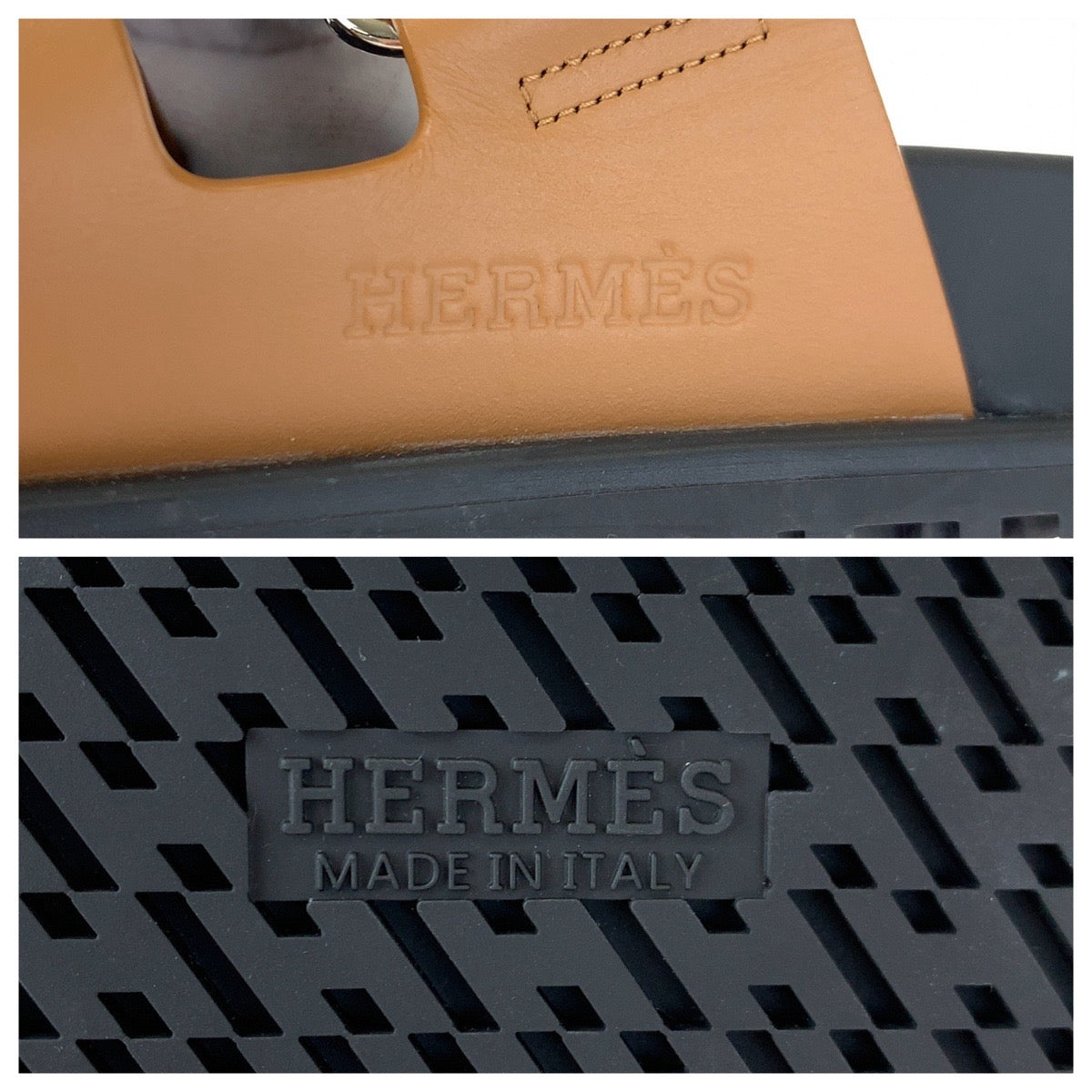 C-067
HERMES エルメス シプレ サイズ41 ブラウン 茶 ブラック 黒 カーフ / ラバー サンダル  メンズ