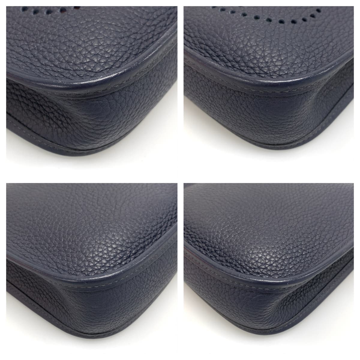 HERMES エルメス エブリンTPM ブルーニュイ ネイビー 紺 シルバー金具 トリヨンクレマンス A ショルダーバッグ 斜め掛け  レディース