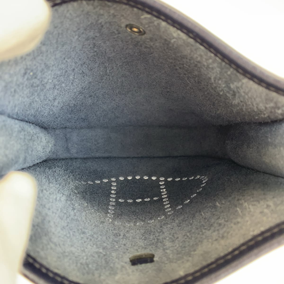 HERMES エルメス エブリンTPM ブルーニュイ ネイビー 紺 シルバー金具 トリヨンクレマンス A ショルダーバッグ 斜め掛け  レディース