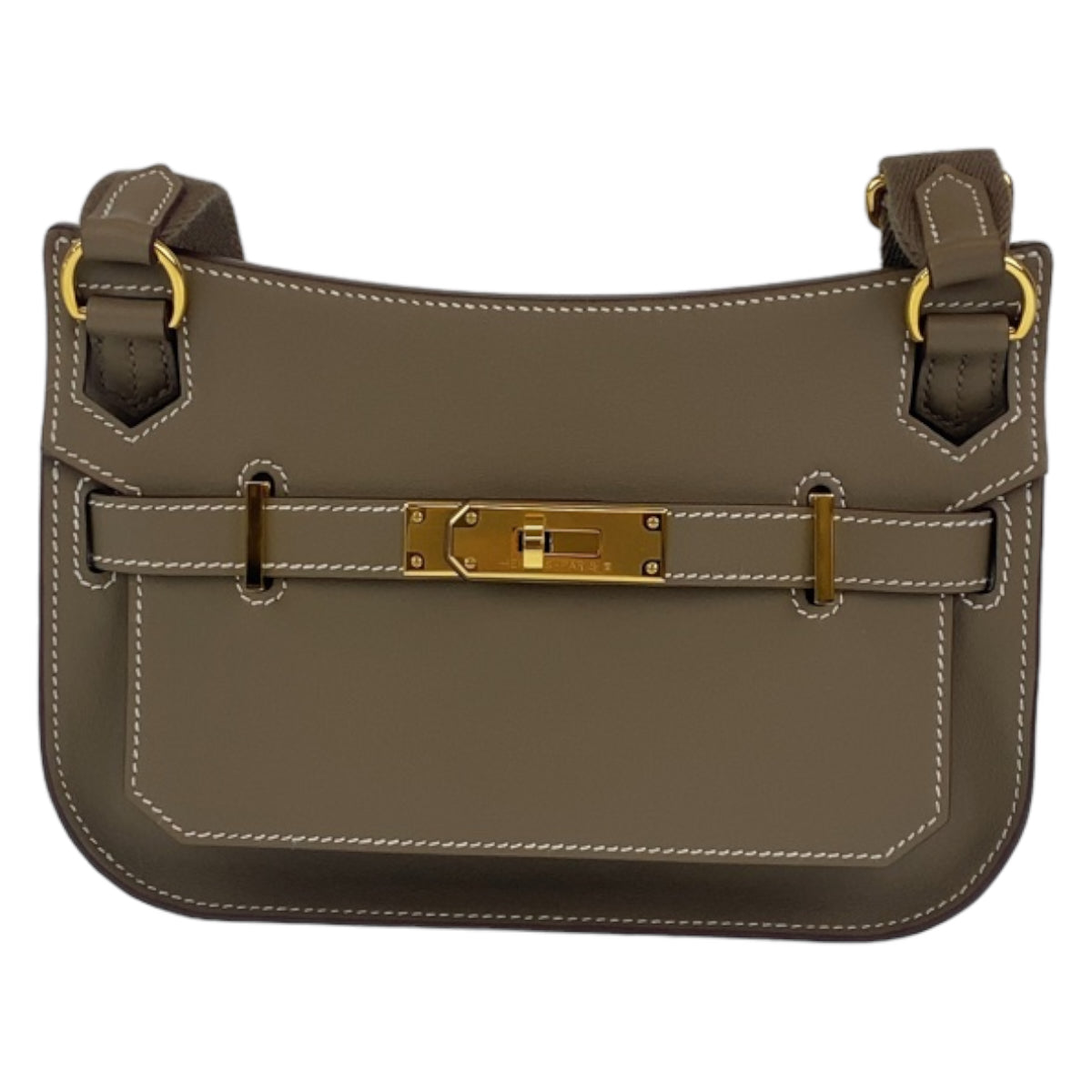 HERMES エルメス ジプシエール エトゥープ ゴールド金具 エバーカラー ショルダーバッグ 斜め掛け 男女兼用 B刻印  レディース