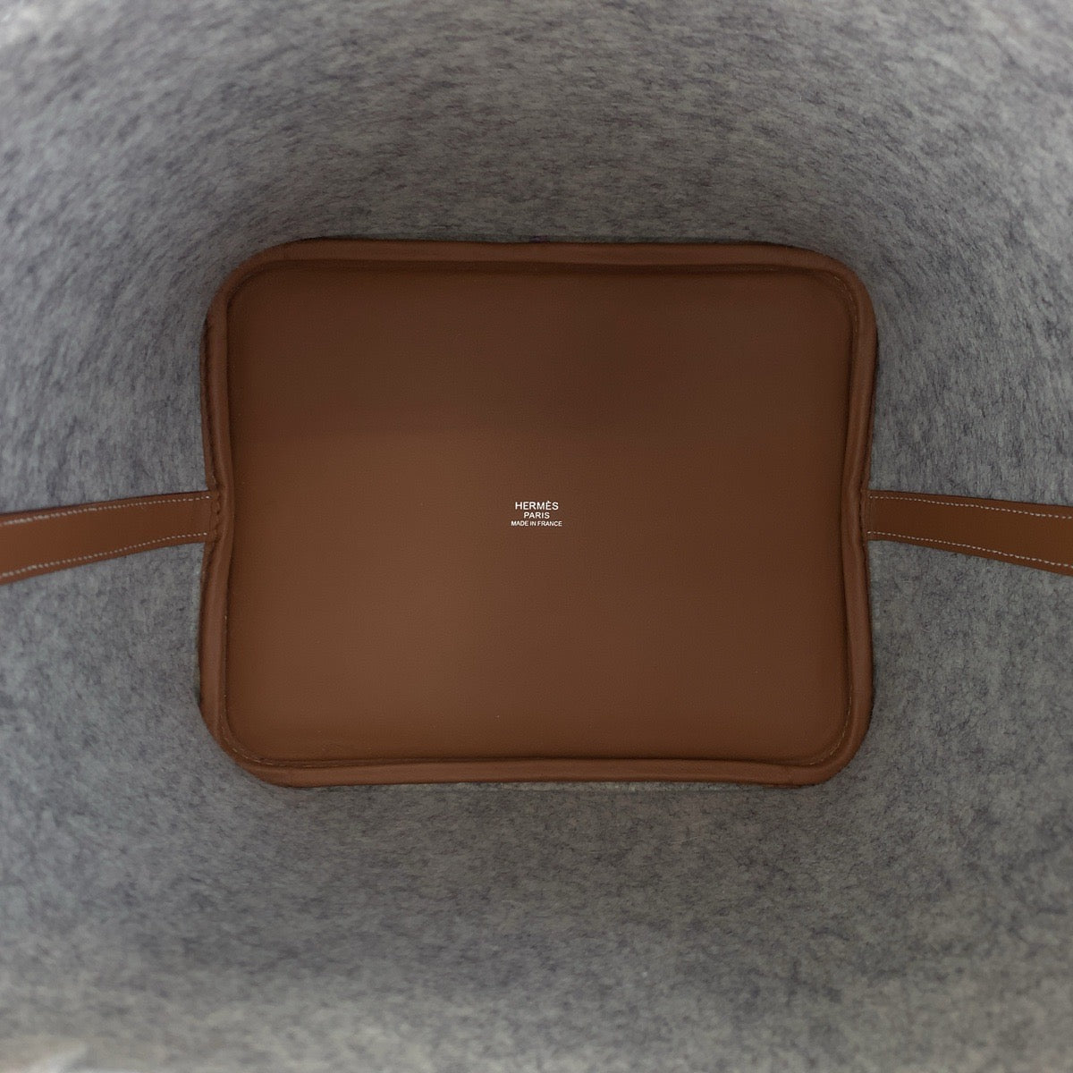 H-0432
HERMES エルメス ピコタンロック グレー 灰色 シルバー金具 フェルト / スイフト ハンドバッグ トートバッグ Z刻印  レディース
