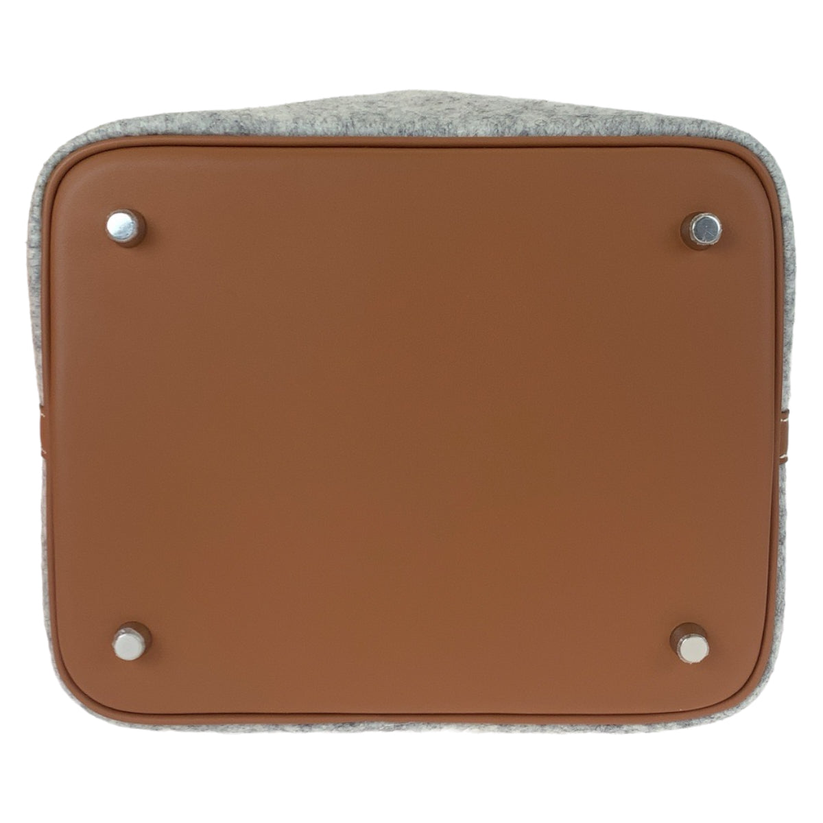 H-0432
HERMES エルメス ピコタンロック グレー 灰色 シルバー金具 フェルト / スイフト ハンドバッグ トートバッグ Z刻印  レディース
