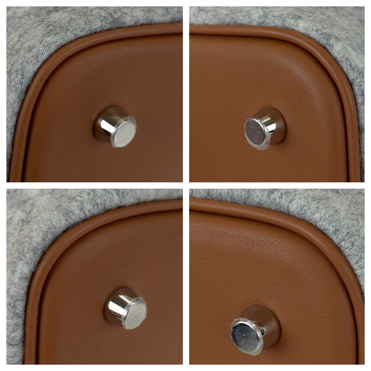 H-0432
HERMES エルメス ピコタンロック グレー 灰色 シルバー金具 フェルト / スイフト ハンドバッグ トートバッグ Z刻印  レディース