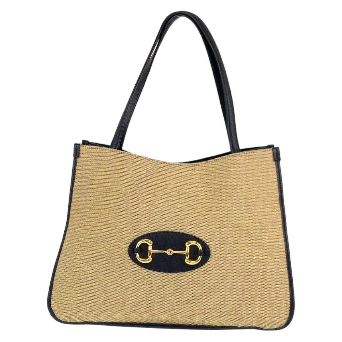 C-064
GUCCI グッチ ホースビット ベージュ 薄茶色 ネイビー ゴールド金具 レザー 623694 ショルダーバッグ トートバッグ  レディース