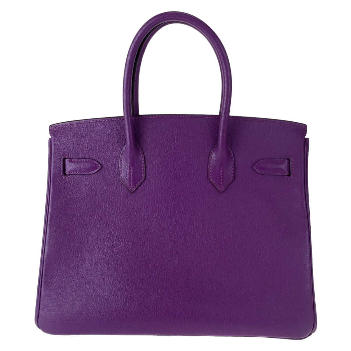 C-036
 HERMES Hermes Birkin 30, Inner Stitching, Purple, Silver Hardware, Chevre, Handbag, Tote Bag, J Stamp, Women's