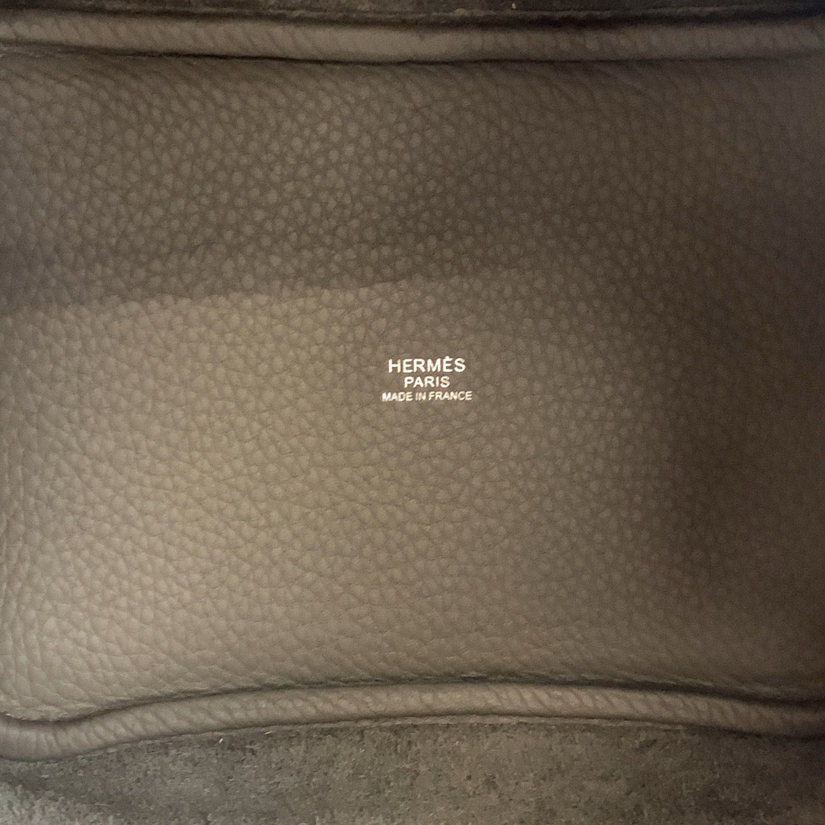 HERMES エルメス ピコタンロックPM グレー エタン トリヨンクレマンス ハンドバッグ トートバッグ D刻印  レディース