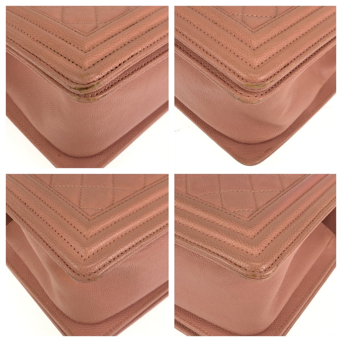 C-038
CHANEL シャネル ボーイシャネル ココマーク ターンロック ピンク ゴールド金具 キャビアスキン ショルダーバッグ チェーンショルダー  レディース