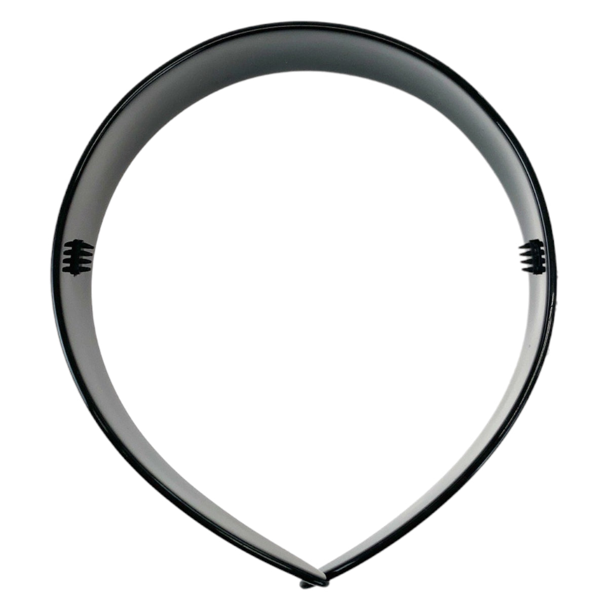 CHANEL シャネル ココマーク ブラック 黒 シルバー プラスチック カチューシャ ヘアアクセサリー  レディース