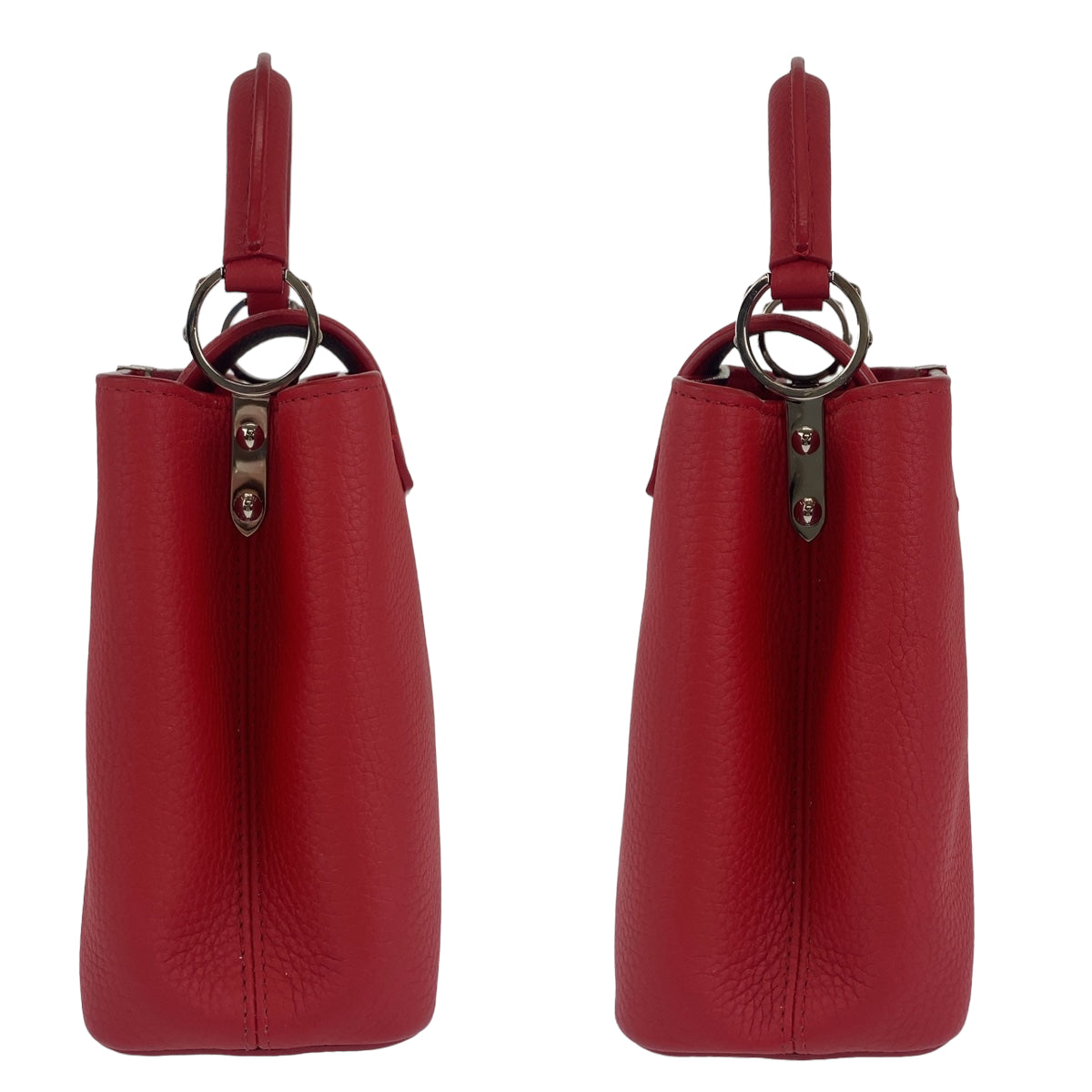 C-041
LOUIS VUITTON ルイヴィトン カプシーヌBB レッド 赤 シルバー金具 / トリヨン M94754 ショルダーバッグ ハンドバッグ 2way  レディース
