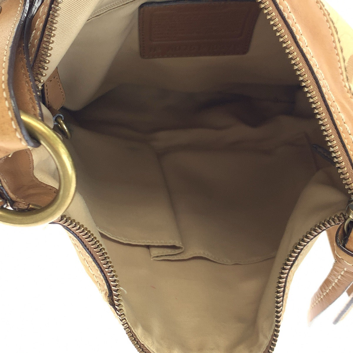 COACH コーチ オプティック シグネチャー ブラウン 茶 キャンバス / レザー 10378 ショルダーバッグ 斜め掛け  レディース