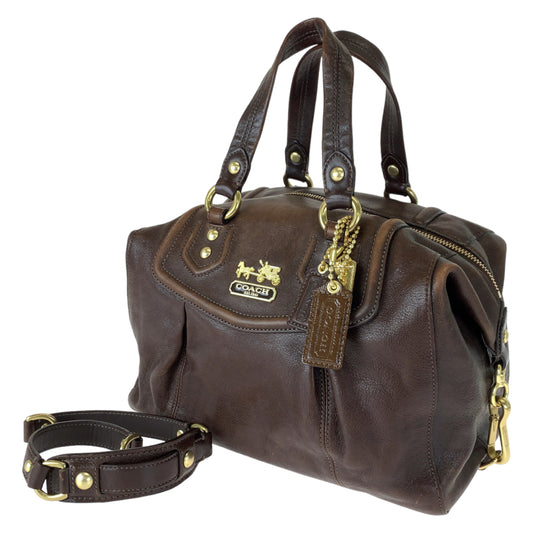 COACH コーチ ヴィンテージ マディソン ブラウン 茶 レザー 14316 ショルダーバッグ ハンドバッグ 2way  レディース