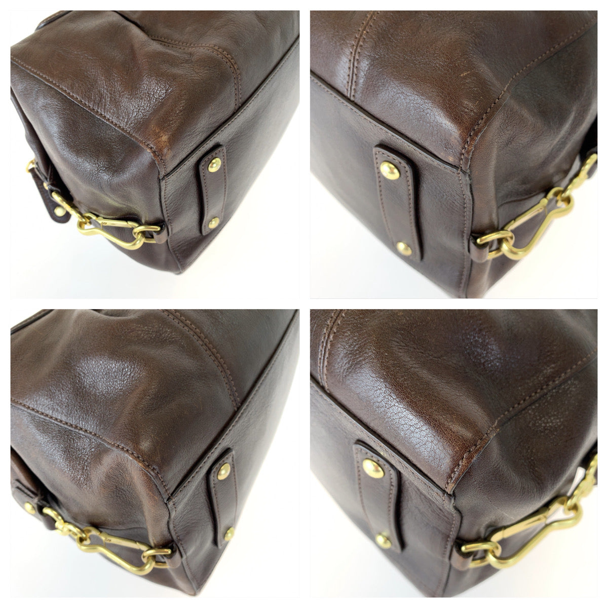 COACH コーチ ヴィンテージ マディソン ブラウン 茶 レザー 14316 ショルダーバッグ ハンドバッグ 2way  レディース