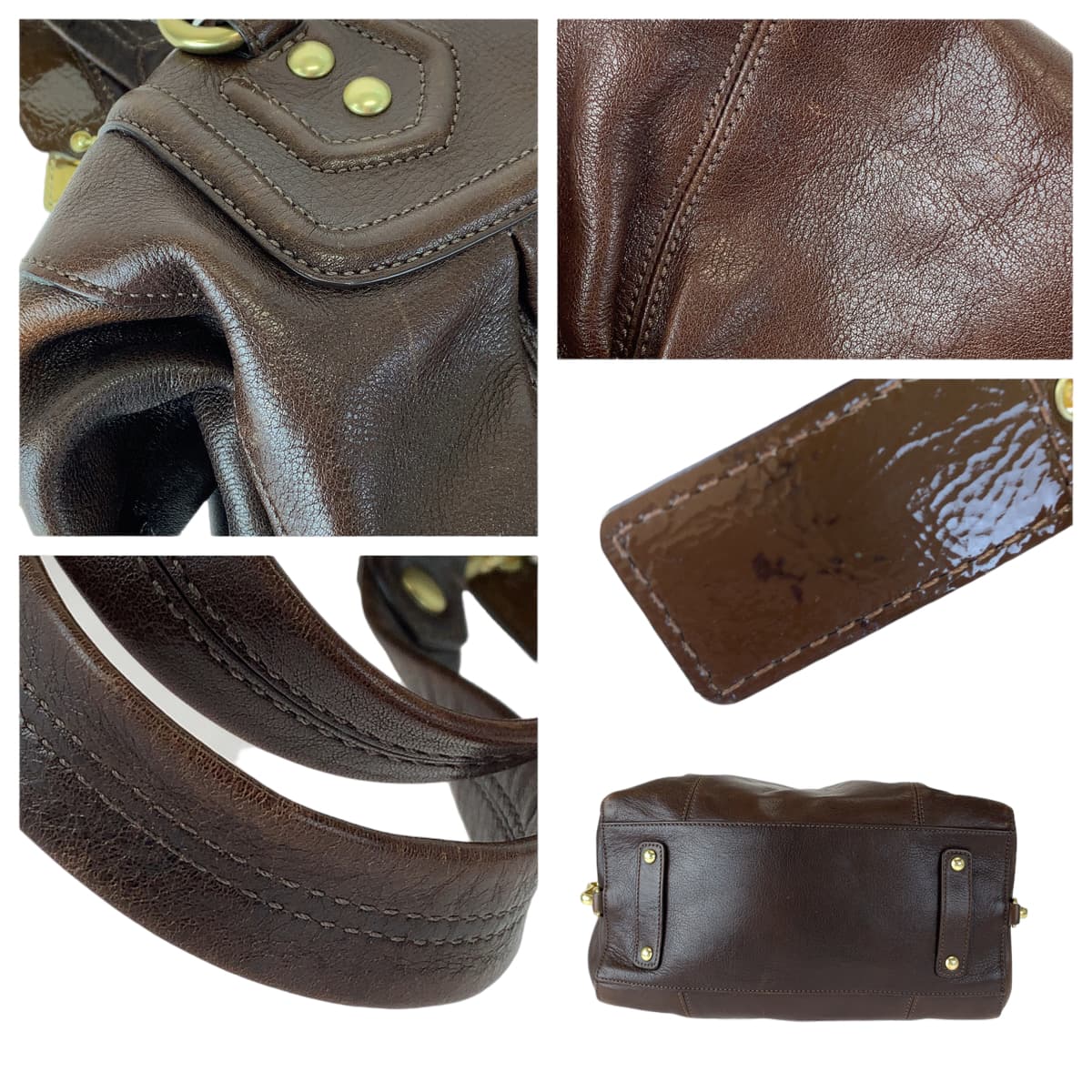 COACH コーチ ヴィンテージ マディソン ブラウン 茶 レザー 14316 ショルダーバッグ ハンドバッグ 2way  レディース