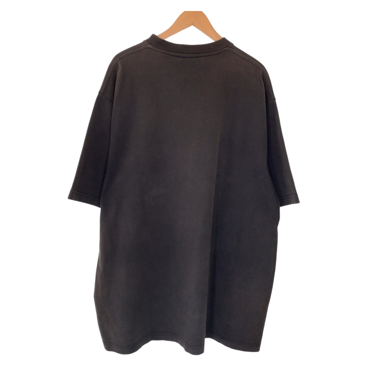 VETEMENTS ヴェトモン ヘビーメタル スカルプリント サイズS ブラック 黒 ダークグレー コットン ヴィンテージ加工 半袖Tシャツ オーバーサイズ  メンズ