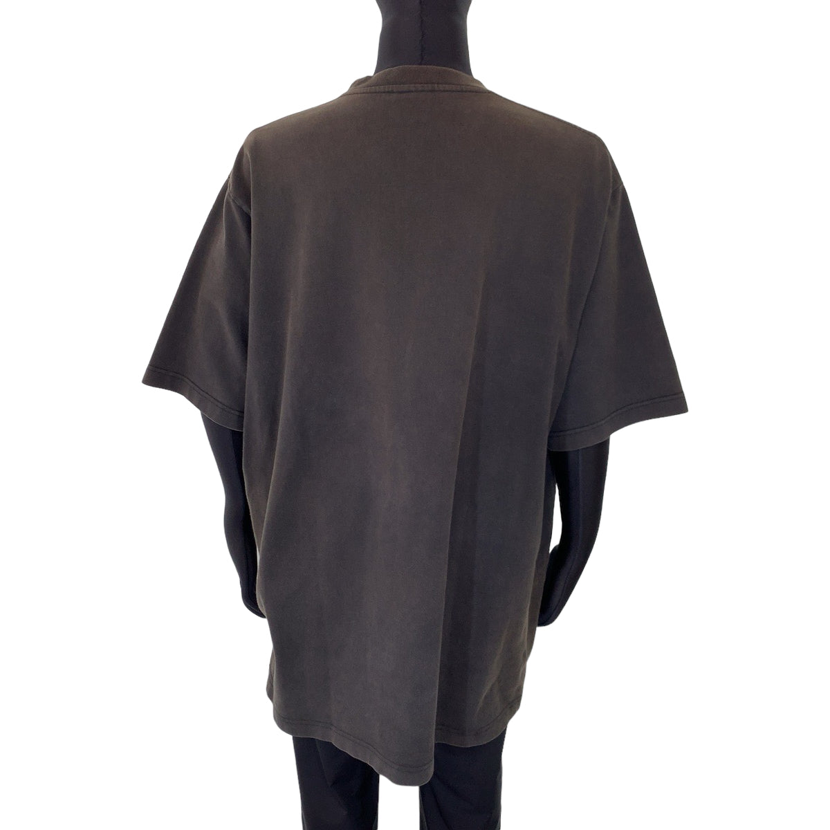 VETEMENTS ヴェトモン ヘビーメタル スカルプリント サイズS ブラック 黒 ダークグレー コットン ヴィンテージ加工 半袖Tシャツ オーバーサイズ  メンズ