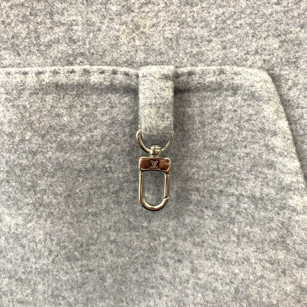 LOUIS VUITTON ルイヴィトン ダブルフェイス サイズXS グレー ウール / カシミヤ HHB68WOWC 998N パーカー フーディー ビッグシルエット  メンズ