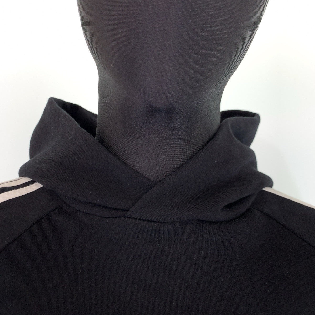 BALENCIAGA バレンシアガ 22AW バレンシアガ×アディダス Hoodie Large Fit サイズL ブラック 黒 ホワイト 白 コットン RG54 729322 TNVN2 8482 パーカー フーディー  メンズ