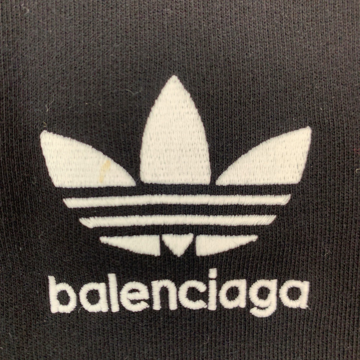 BALENCIAGA バレンシアガ 22AW バレンシアガ×アディダス Hoodie Large Fit サイズL ブラック 黒 ホワイト 白 コットン RG54 729322 TNVN2 8482 パーカー フーディー  メンズ