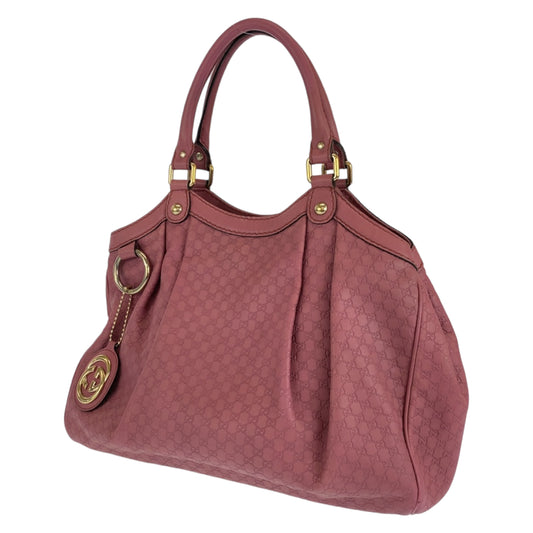 GUCCI グッチ グッチシマ スーキー ピンク ゴールド金具 レザー 211944 ハンドバッグ トートバッグ  レディース