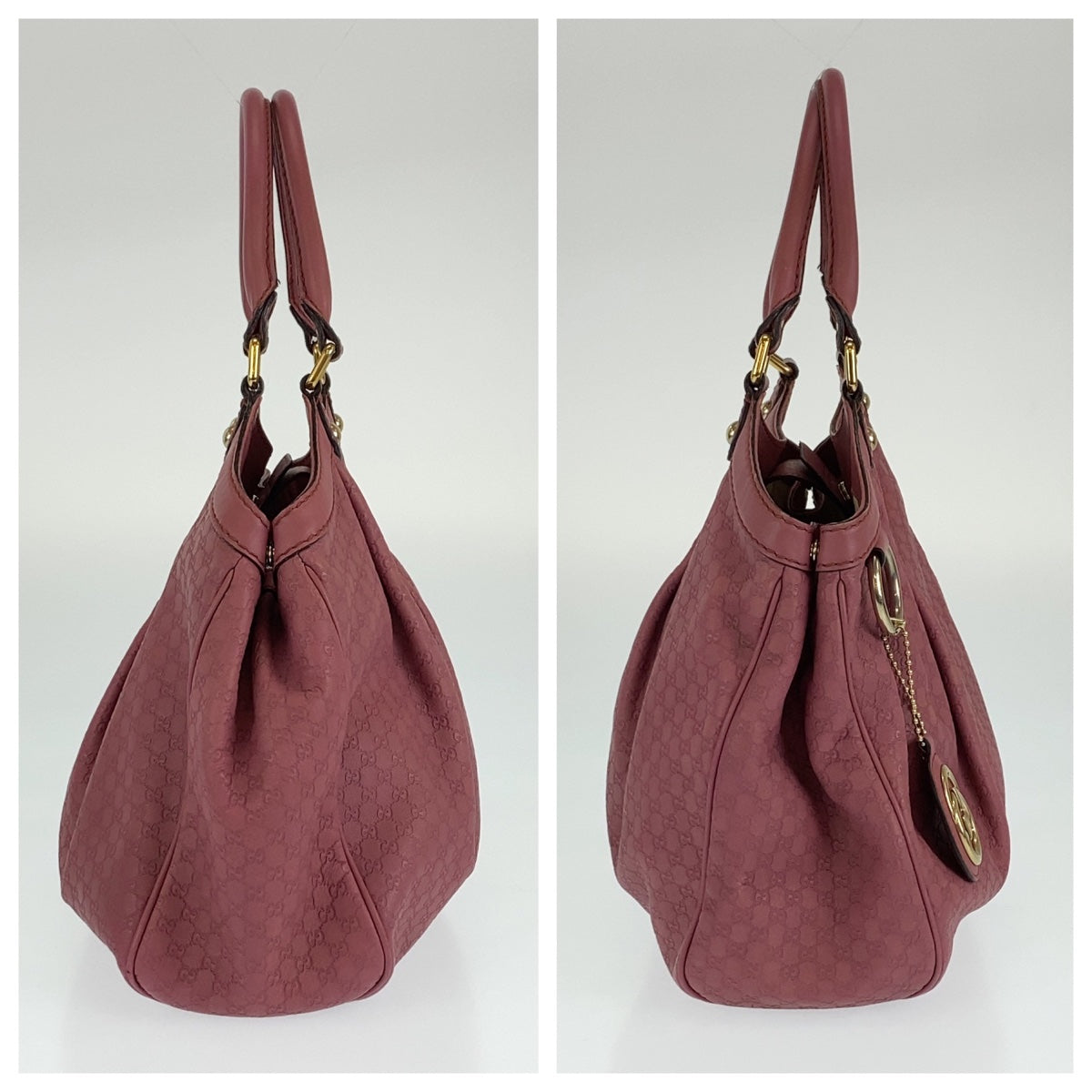 GUCCI グッチ グッチシマ スーキー ピンク ゴールド金具 レザー 211944 ハンドバッグ トートバッグ  レディース