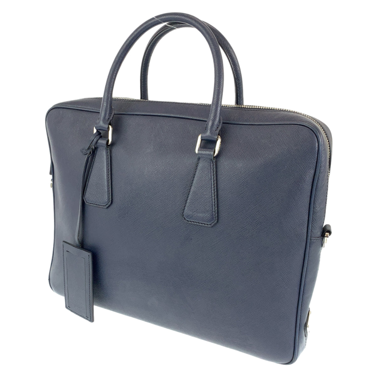 PRADA Prada Saffiano Navy Blue Leather Business Bag Briefcase Briefcase Business Bag for Men