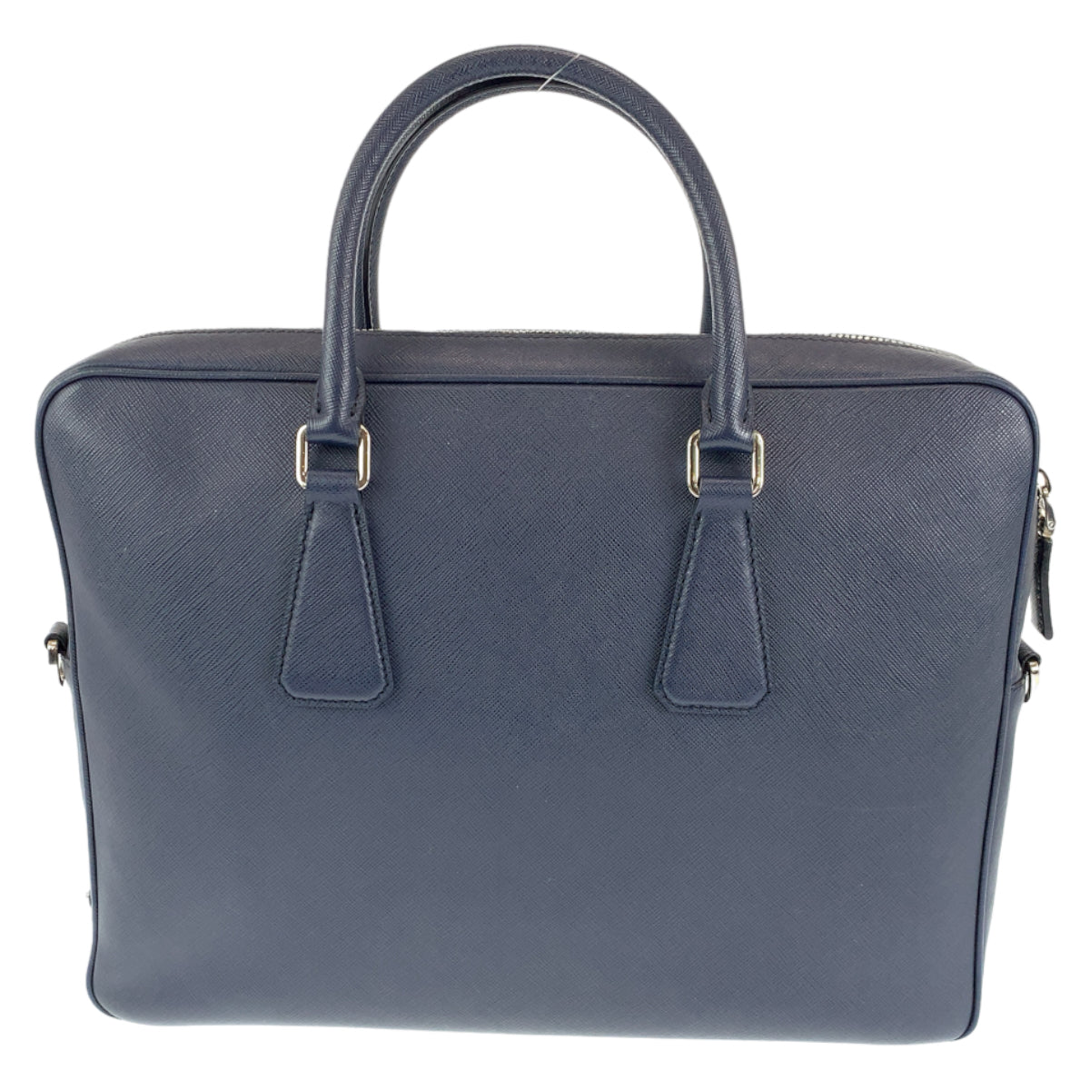 PRADA Prada Saffiano Navy Blue Leather Business Bag Briefcase Briefcase Business Bag for Men