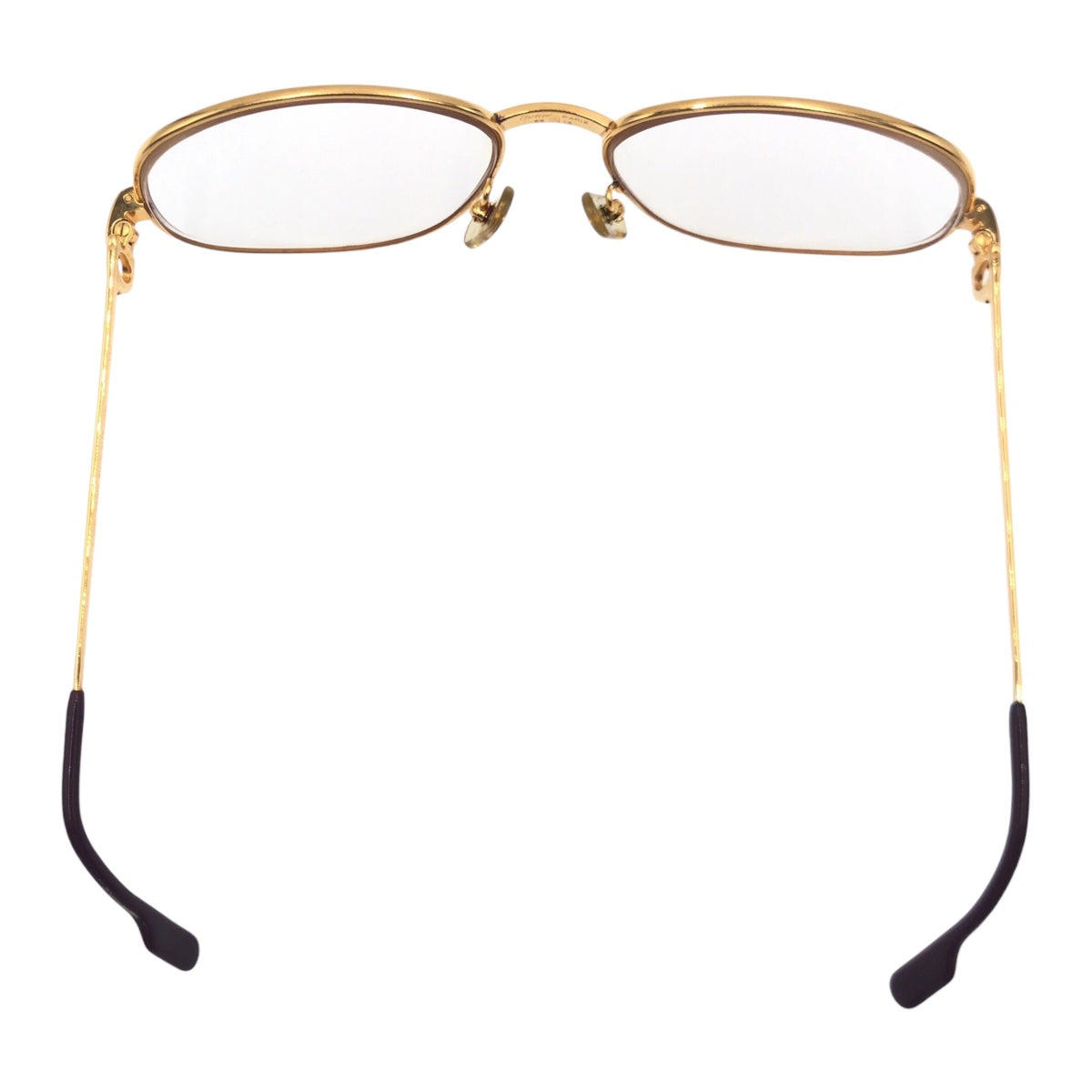 CARTIER カルティエ ヴィンテージ トリニティ 男女兼用 ゴールド 金 メタル 56◻︎16 130  メガネ  度あり メンズ