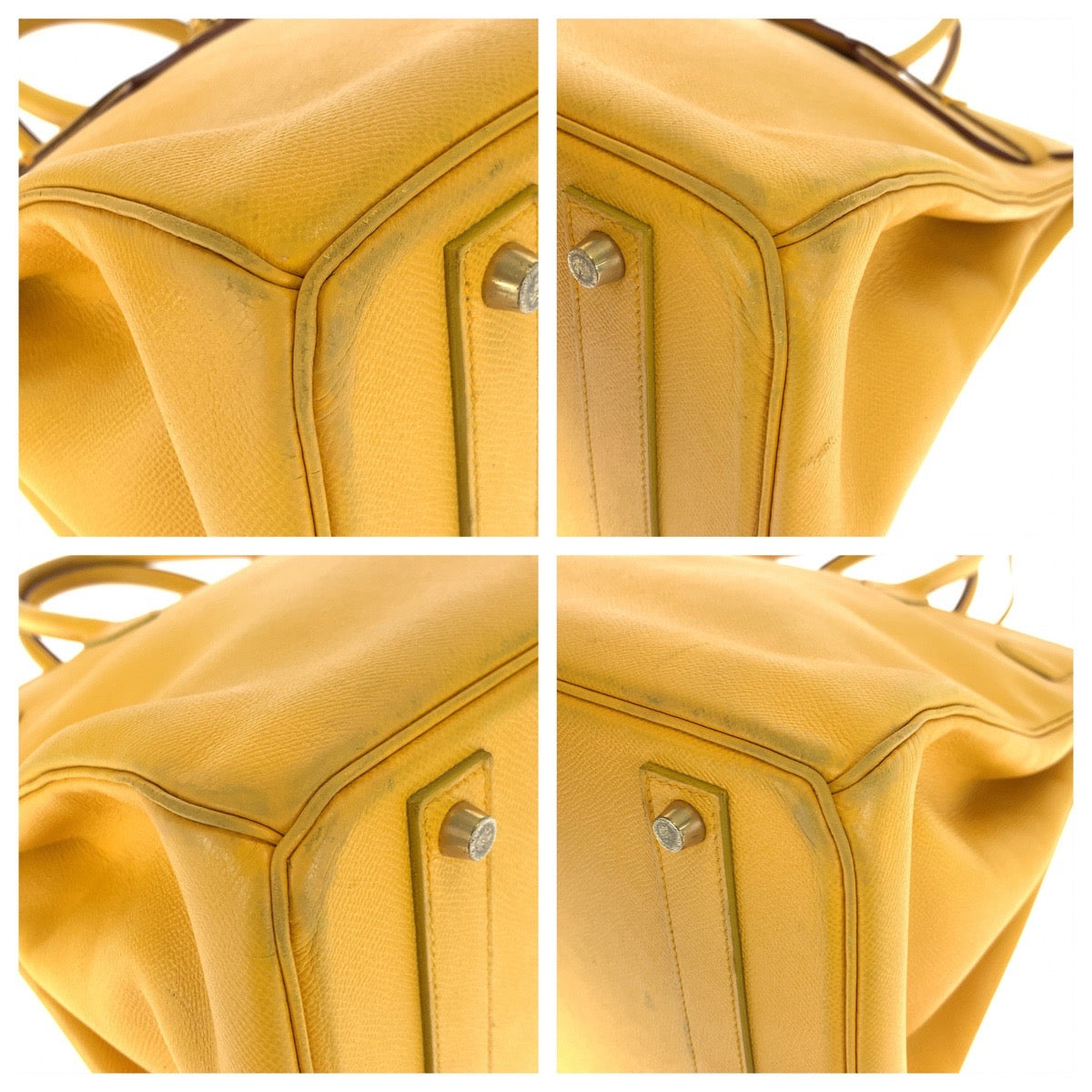 C-037
HERMES エルメス バーキン40 ジョーヌアンブル イエロー 黄 ゴールド金具 ヴォーエプソン ハンドバッグ トートバッグ □A刻印  レディース