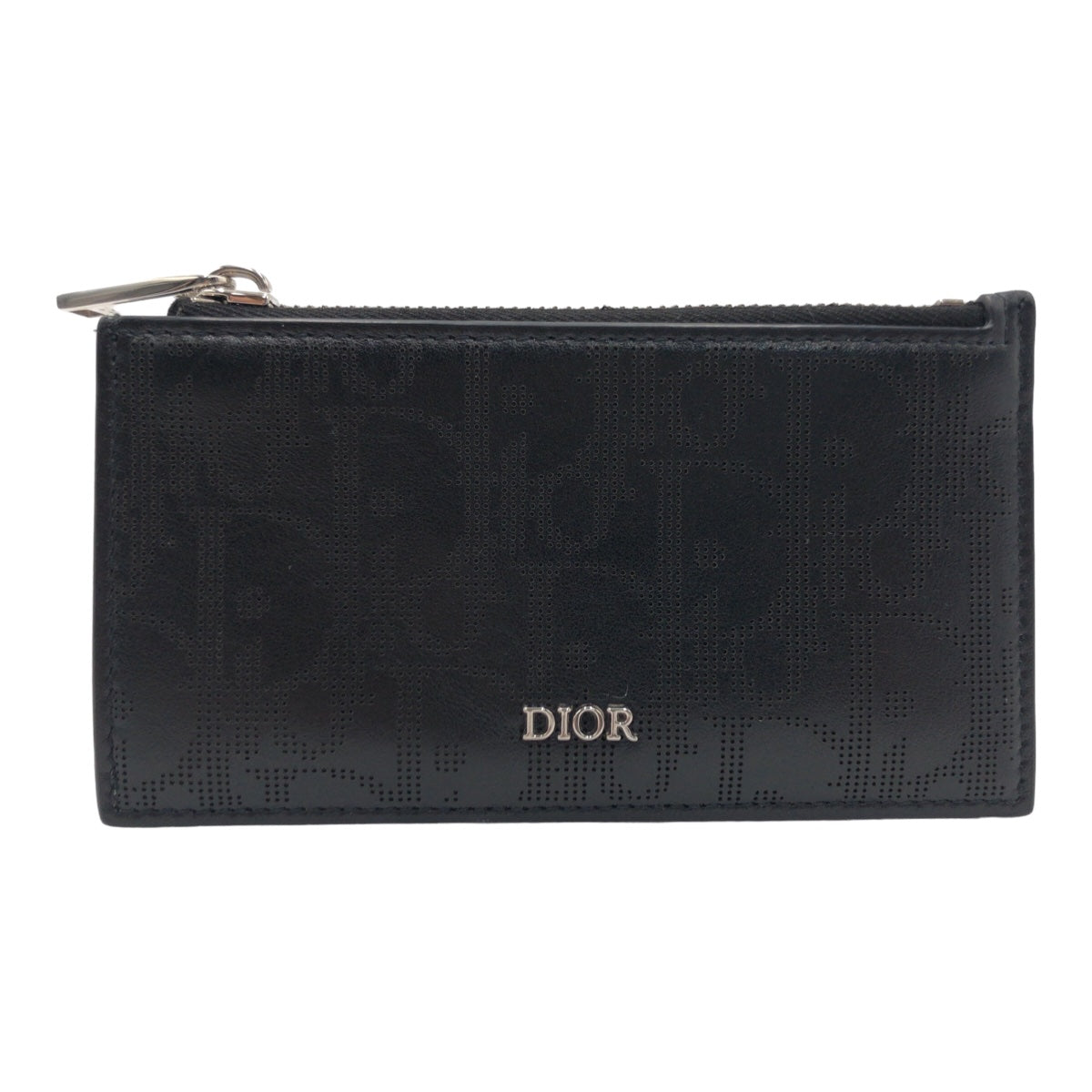 Dior ディオール オブリーク ギャラクシー ブラック 黒 シルバー金具 レザー コインケース 小銭入れ  メンズ