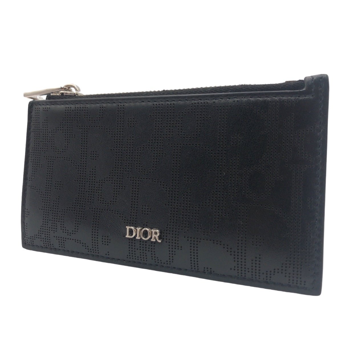 Dior ディオール オブリーク ギャラクシー ブラック 黒 シルバー金具 レザー コインケース 小銭入れ  メンズ