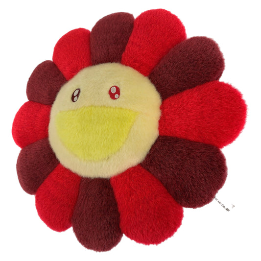 カイカイキキ 村上隆 マルチカラー ボルドー 赤 コットン フラワークッション ピロー  レディース