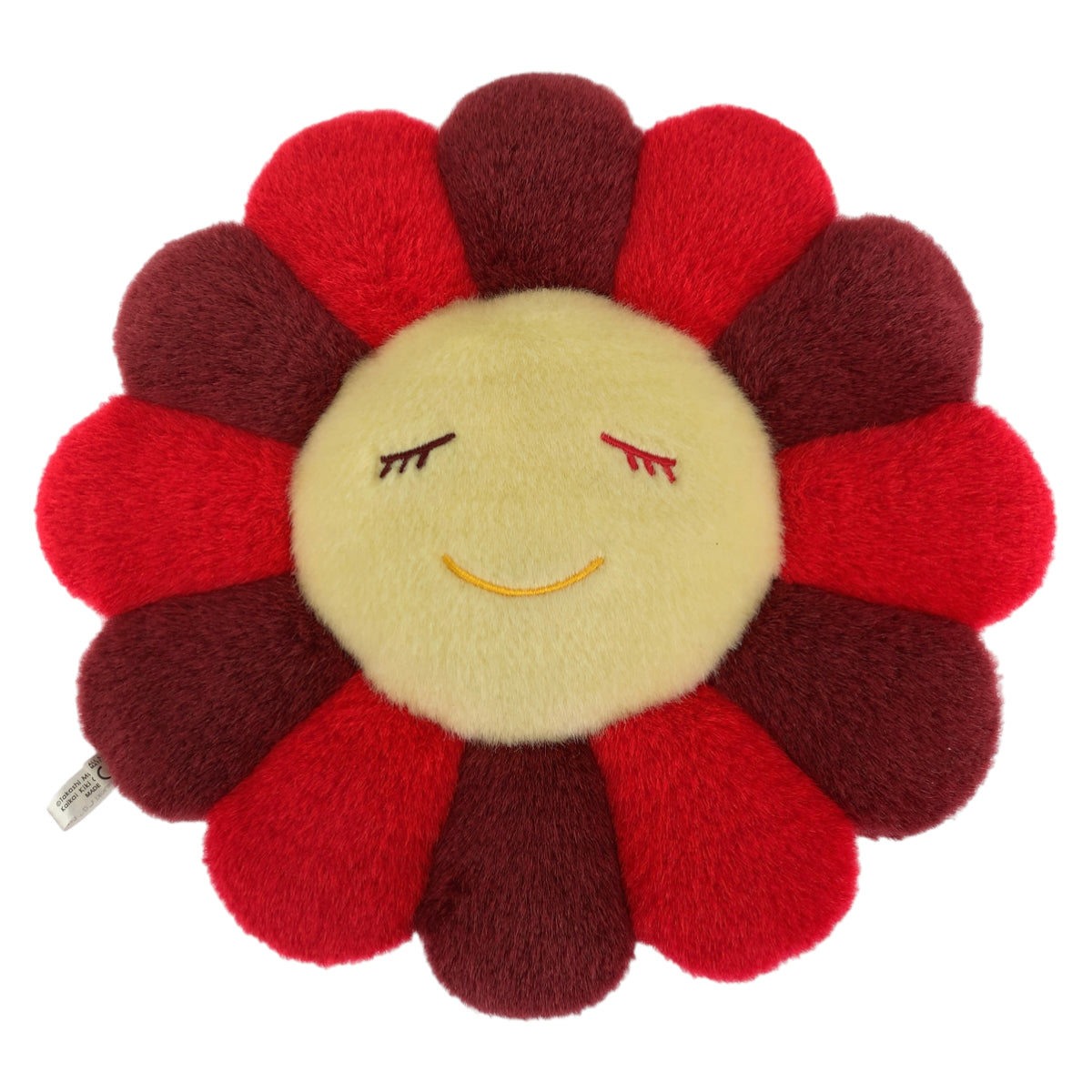 カイカイキキ 村上隆 マルチカラー ボルドー 赤 コットン フラワークッション ピロー  レディース