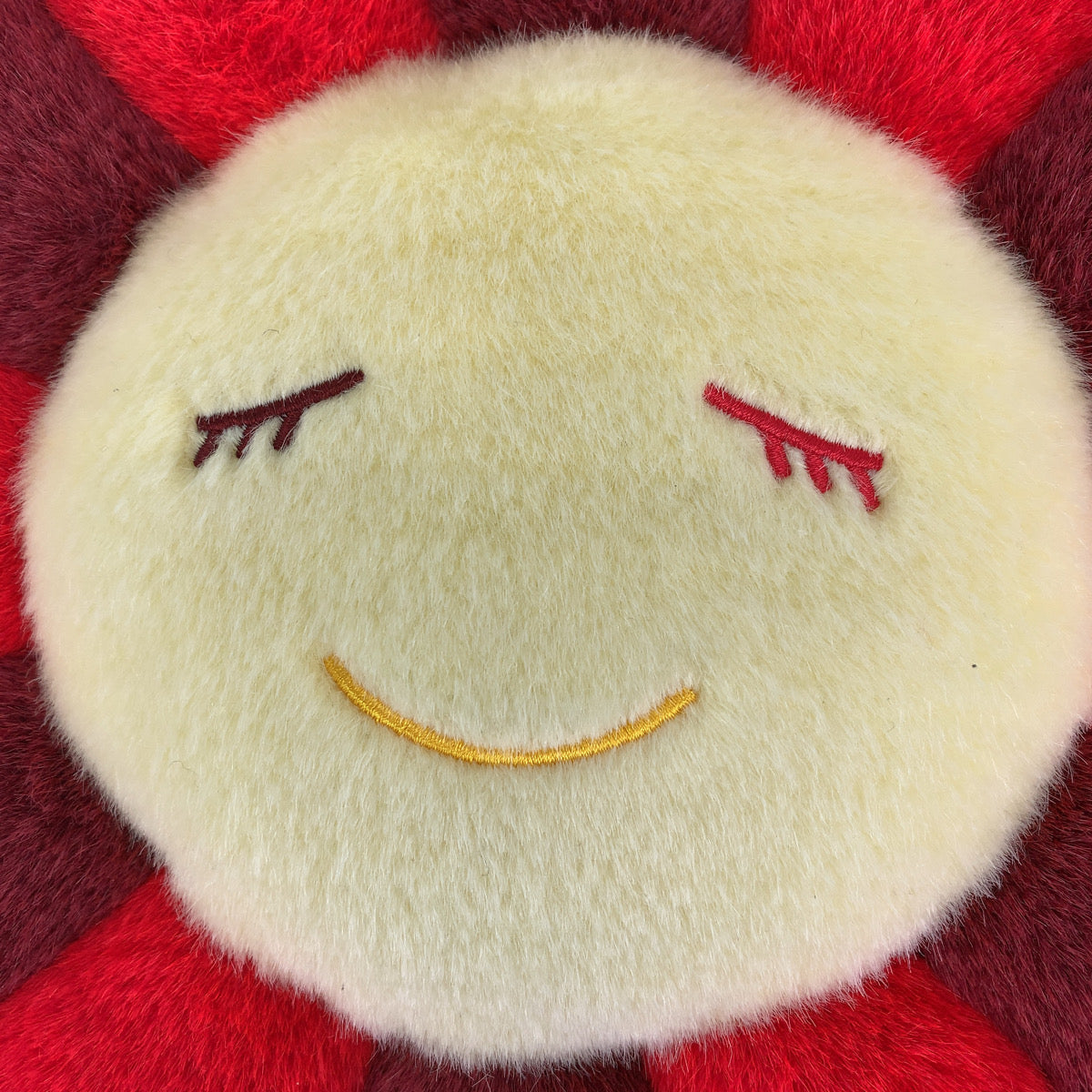 カイカイキキ 村上隆 マルチカラー ボルドー 赤 コットン フラワークッション ピロー  レディース