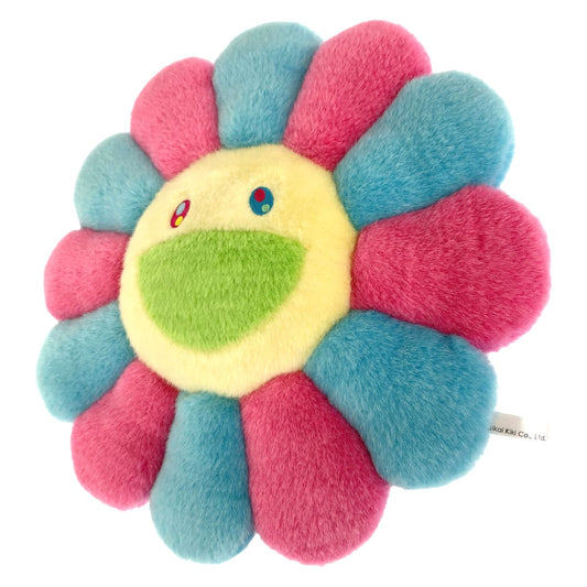 カイカイキキ 村上隆 ピンク 水色 ブルー マルチカラー コットン フラワークッション ピロー  レディース